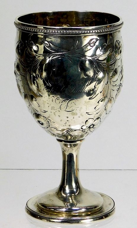 Appraisal: Eoff and Shepard Silver Presentation Cup United States New York