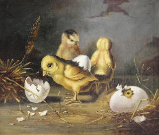 Appraisal: Painting Arthur Fitzwilliam Tait Arthur Fitzwilliam Tait American - Chicks