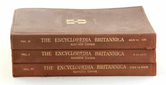 Appraisal: Soft leatherbound books Encyclopaedia Britannica complete set Cabridge University Press