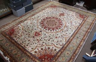 Appraisal: Persian Isphahan carpet Persian Isphahan carpet ' x '