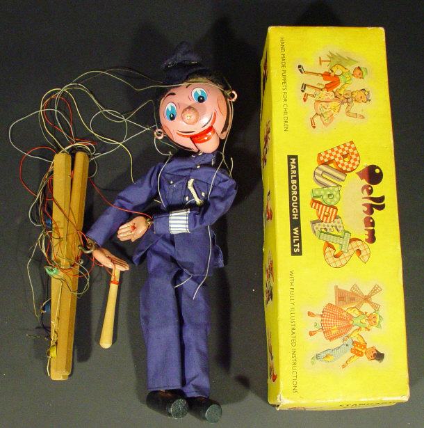 Appraisal: Boxed Pelham policeman string puppet cm in length