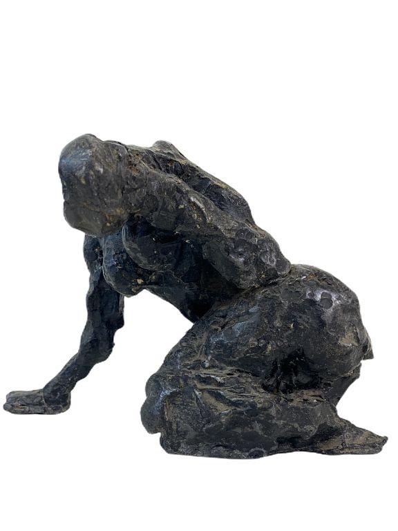 Appraisal: Artist Unknown Bronze Sculpture Artist Unknown Bronze Sculpture brutalist sculpture