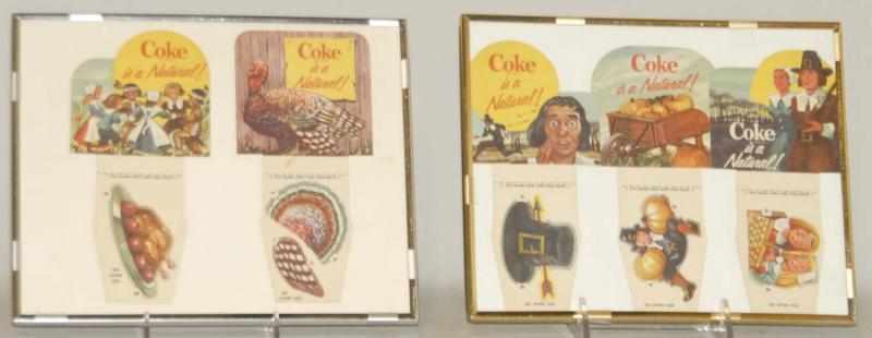 Appraisal: Lot of s Coca-Cola Carton Inserts Not commonly found Almost