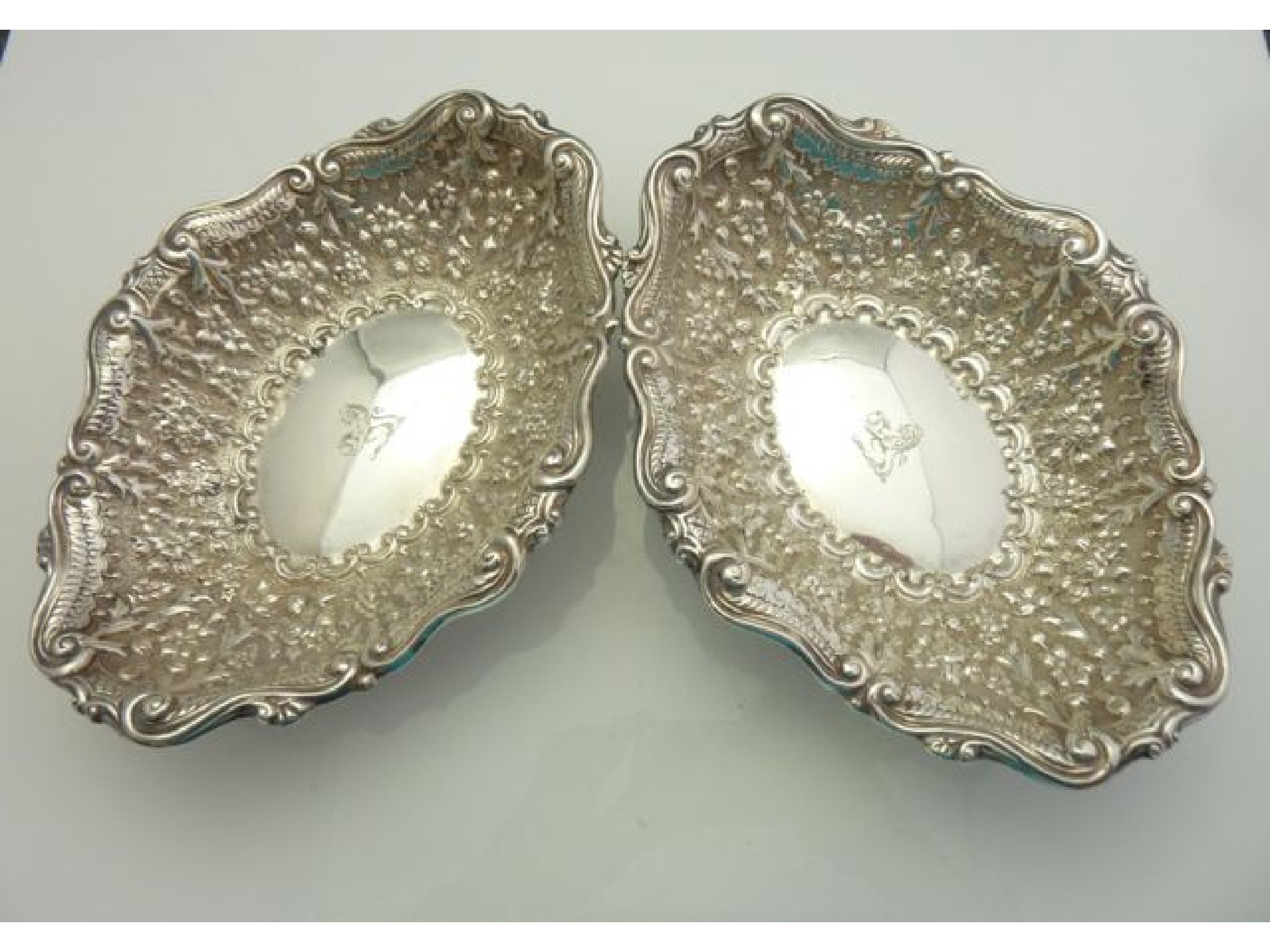 Appraisal: A pair of Victorian silver baskets Horace Woodward Co London