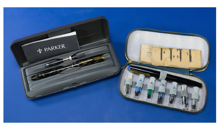 Appraisal: Boxed and Cased Staedtler Calligraphic pen set with coloured nibs