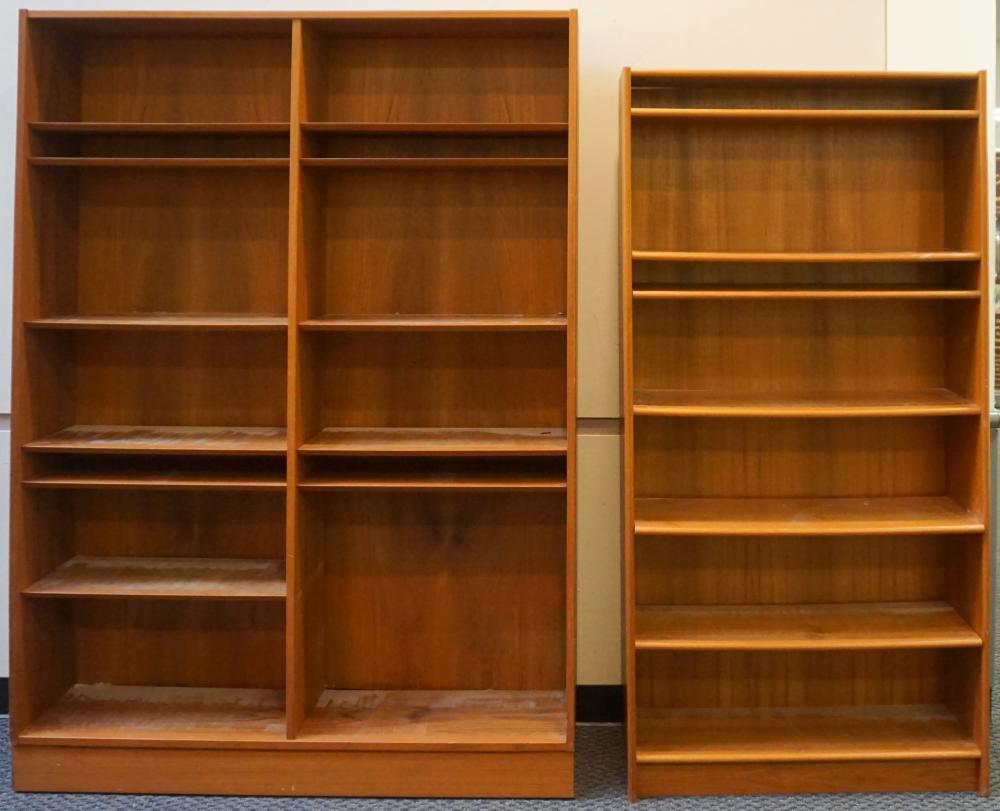 Appraisal: Three Mid-Century Modern Teak Bookcases H of larger in cm