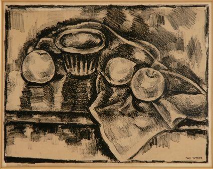 Appraisal: AFTER MAX WEBER STILL LIFE WITH FRUIT Print on paper