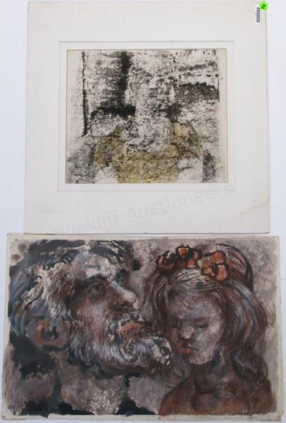 Appraisal: Lois Davis IN b Mixed Media Various Subjects including x