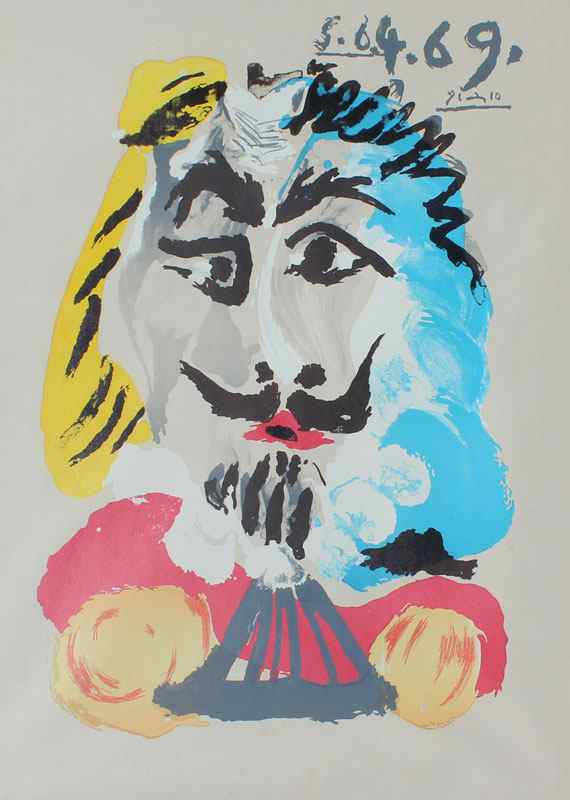 Appraisal: PICASSO Pablo after Spain - Lithograph from ''Portraits Imaginaires'' ''