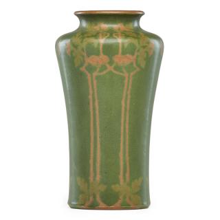 Appraisal: FREDERICK WALRATH Fine large vase w rose FREDERICK WALRATH -