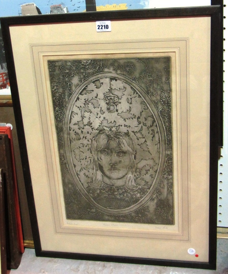 Appraisal: Diane Hills th century Mirror mirror etching and aquatint together