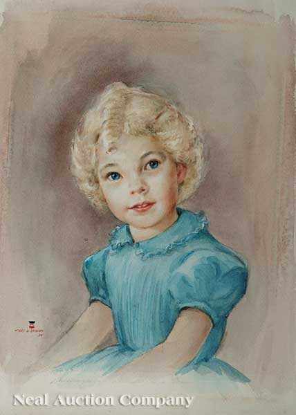 Appraisal: Charles Reinike American New Orleans - Girl with a Curl