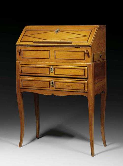 Appraisal: SMALL LADY'S DESK Louis XV attributed to J F HACHE