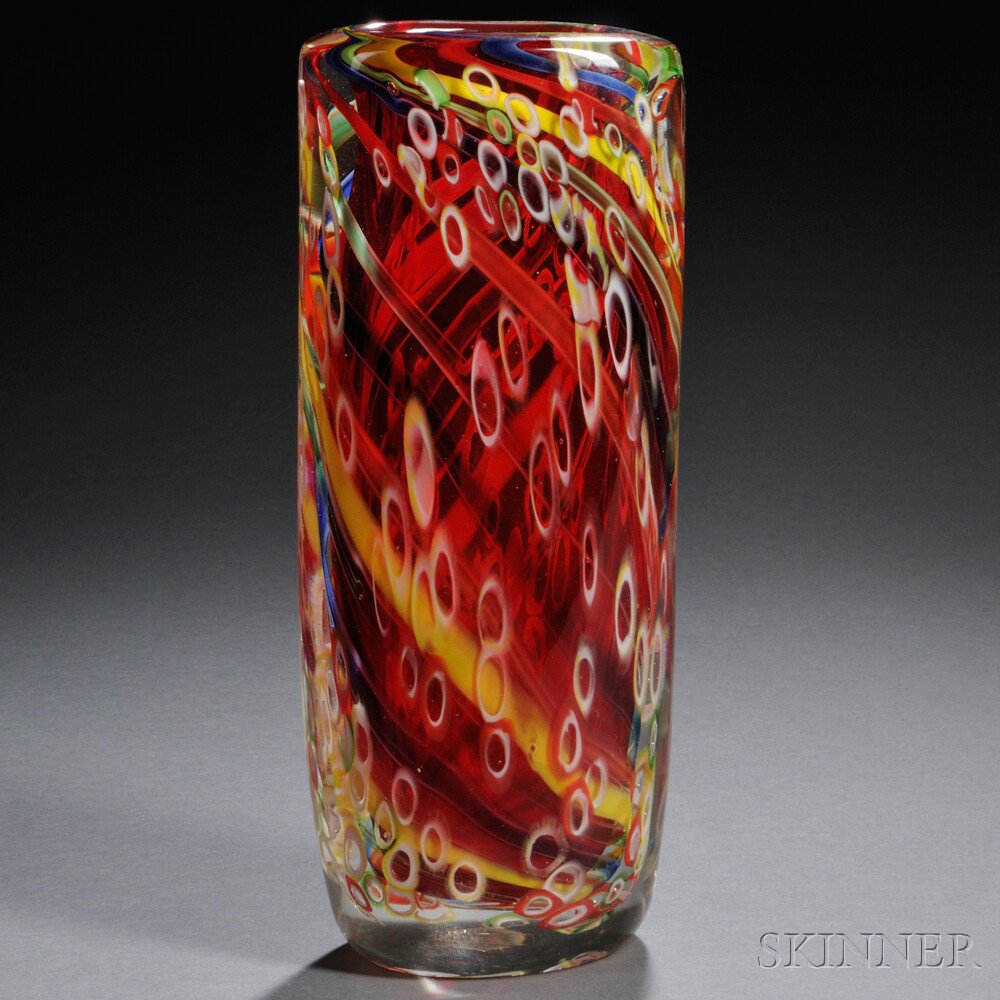 Appraisal: Italian Art Glass Vase Murano Italy possibly A VE M