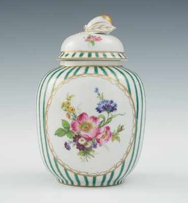 Appraisal: A Paris Royal Porcelain Lidded Jar The rounded lidded porcelain