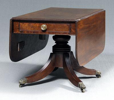 Appraisal: Fine Baltimore breakfast table classical with figured single-board mahogany top