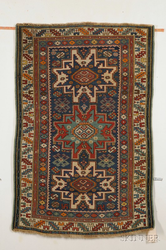 Appraisal: Kuba Rug Northeast Caucasus last quarter th century slight moth