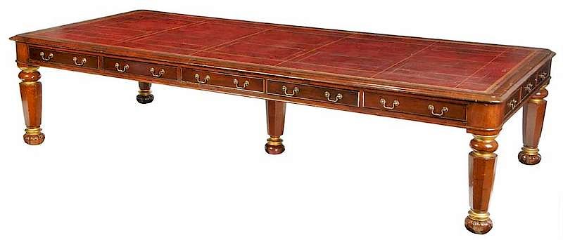 Appraisal: Monumental William IV Style Conference Table British late th century