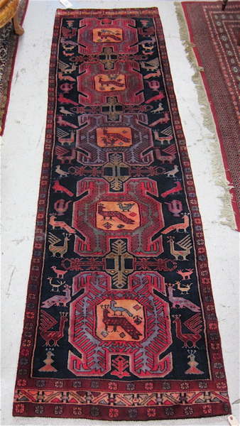 Appraisal: PERSIAN TRIBAL SARAB SERAB RUNNER Hamadan Province northwestern Iran featuring