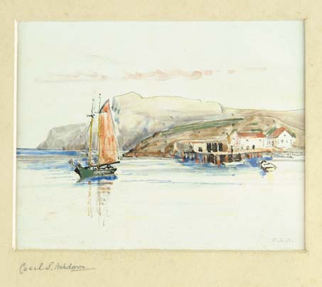 Appraisal: CECIL S ASHDOWN th Century LABRADOR COAST Small watercolor shows