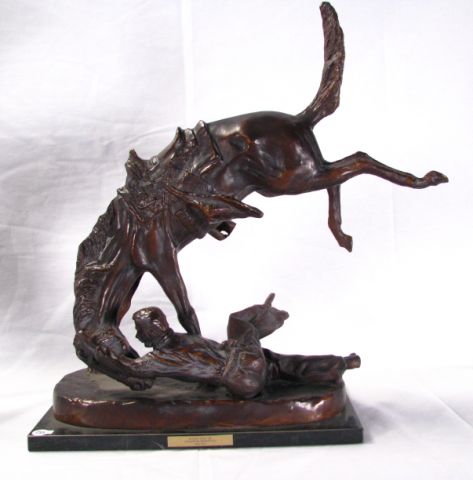 Appraisal: Wicked Pony reproduction Remington bronzed cast metal limited edition inches