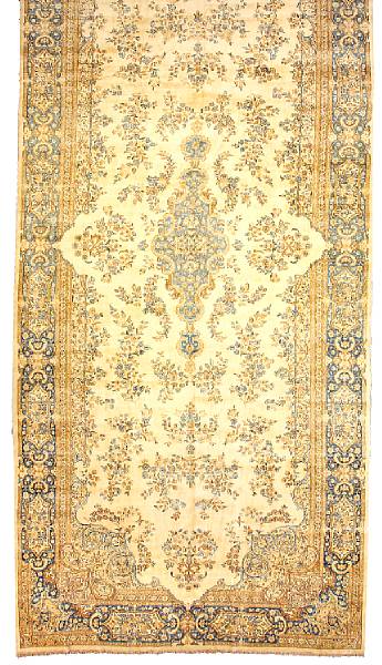 Appraisal: A Kerman carpet South Central Persia circa size approximately ft