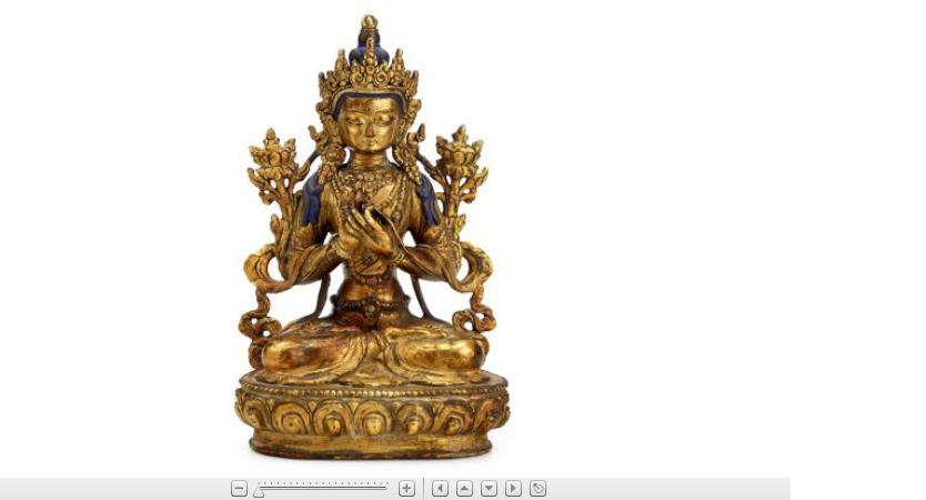 Appraisal: Sino-Tibetan gilt bronze figure of Tara th century