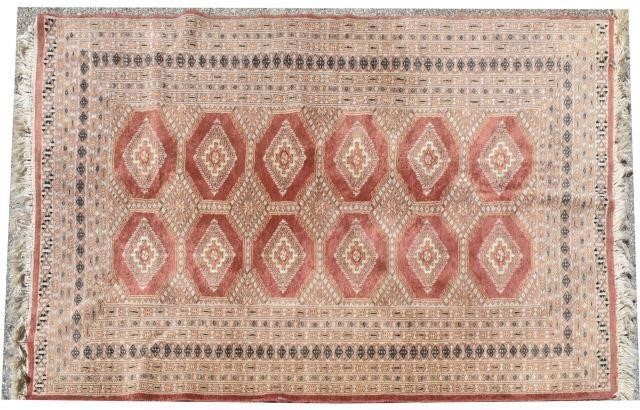 Appraisal: Hand-tied Afghan rug approx ' l ' w Provenance From