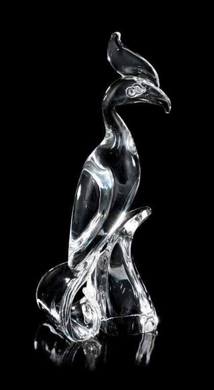 Appraisal: Steuben glass figure of a phoenix designed by lloyd atkins