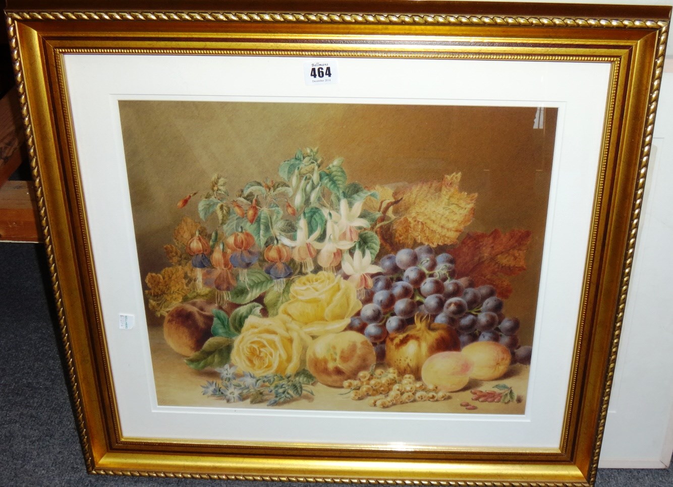 Appraisal: Emma Walten th century Still life of fruit and flowers