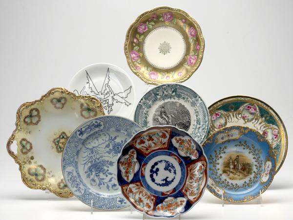 Appraisal: ASIAN CHINA TABLEWARE Eight plates including Imari Chinese Export Nippon