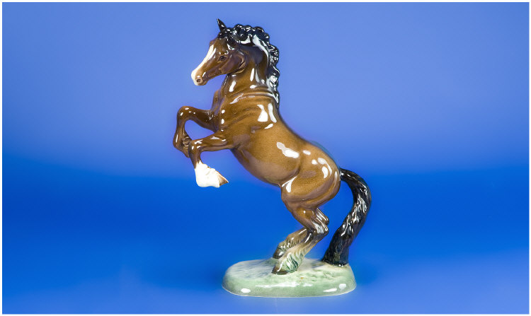 Appraisal: Beswick Welsh Cob Rearing First Version Model No Brown Gloss