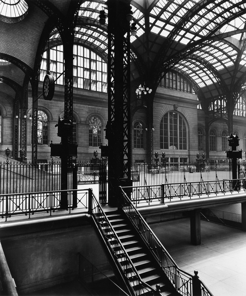 Appraisal: BERENICE ABBOTT - Pennsylvania Station Silver print the image measuring