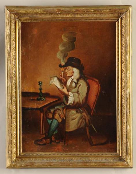 Appraisal: American Oil on Canvas Portrait of a Gentleman Description th