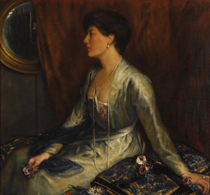 Appraisal: CHARLES HASLEWOOD SHANNON british - PORTRAIT OF BARONESS TOINON VON