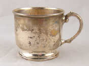 Appraisal: A child's silver cup London wt gms