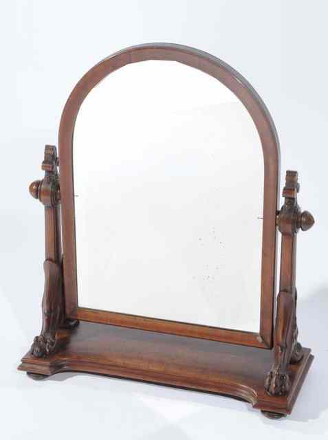 Appraisal: A TH CENTURY GILLOWS STYLE MAHOGANY DRESSING TABLE MIRROR the