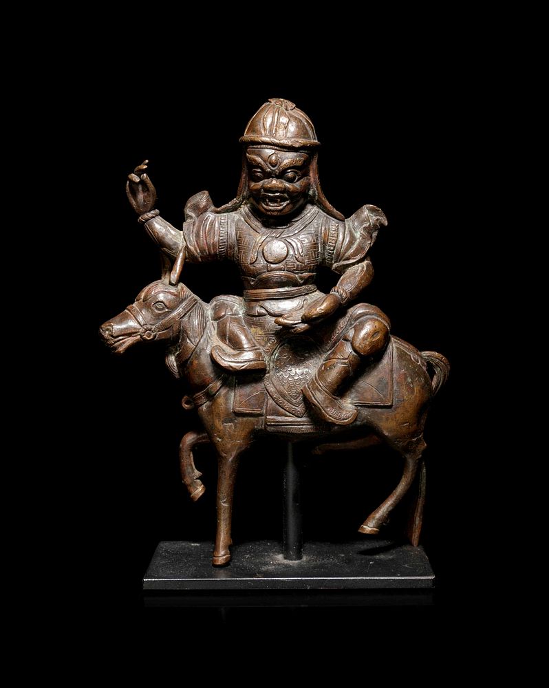 Appraisal: A Bronze Figure of Palden Lhamo Height in cm A