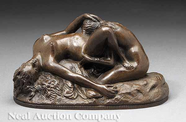 Appraisal: After Joseph Marie Thomas Lambeaux Belgian - a cabinet bronze