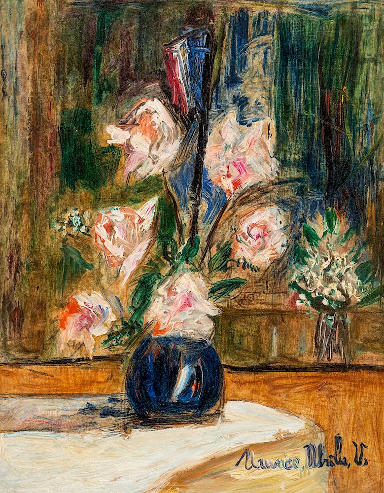 Appraisal: MAURICE UTRILLO FRENCH - MAURICE UTRILLO FRENCH - Vase de