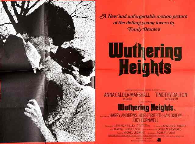 Appraisal: WUTHERING HEIGHTS MGM romance starring Timothy Dalton British quad x