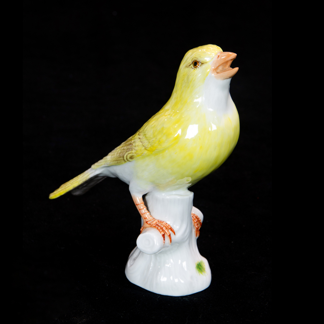 Appraisal: MEISSEN PORCELAIN BIRD Meissen porcelain bird th century modeled as