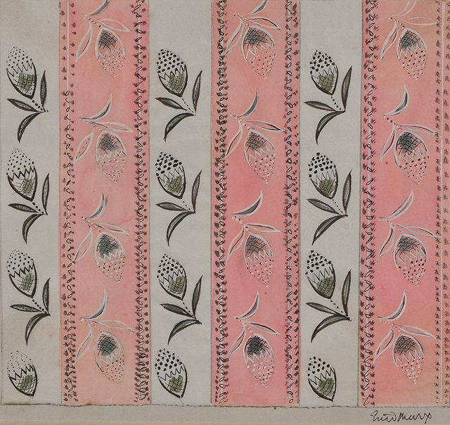 Appraisal: Enid Marx British - Design for Wallpaper II signed in