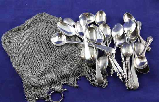 Appraisal: A set of twelve late Victorian silver fancy handled coffee