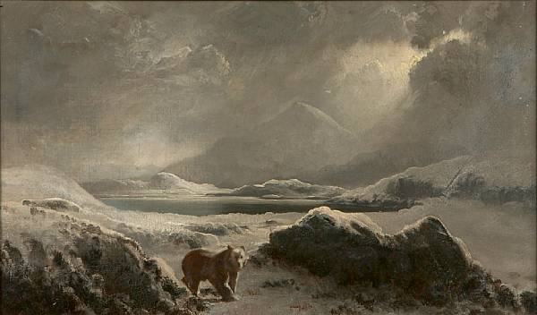 Appraisal: Follower of William Bradford American - A polar bear in