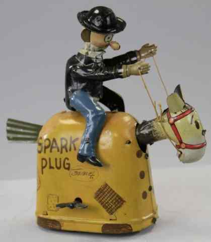 Appraisal: BARNEY GOOGLE RIDING SPARKPLUG Fischer Germany lithographed tin familiar comic