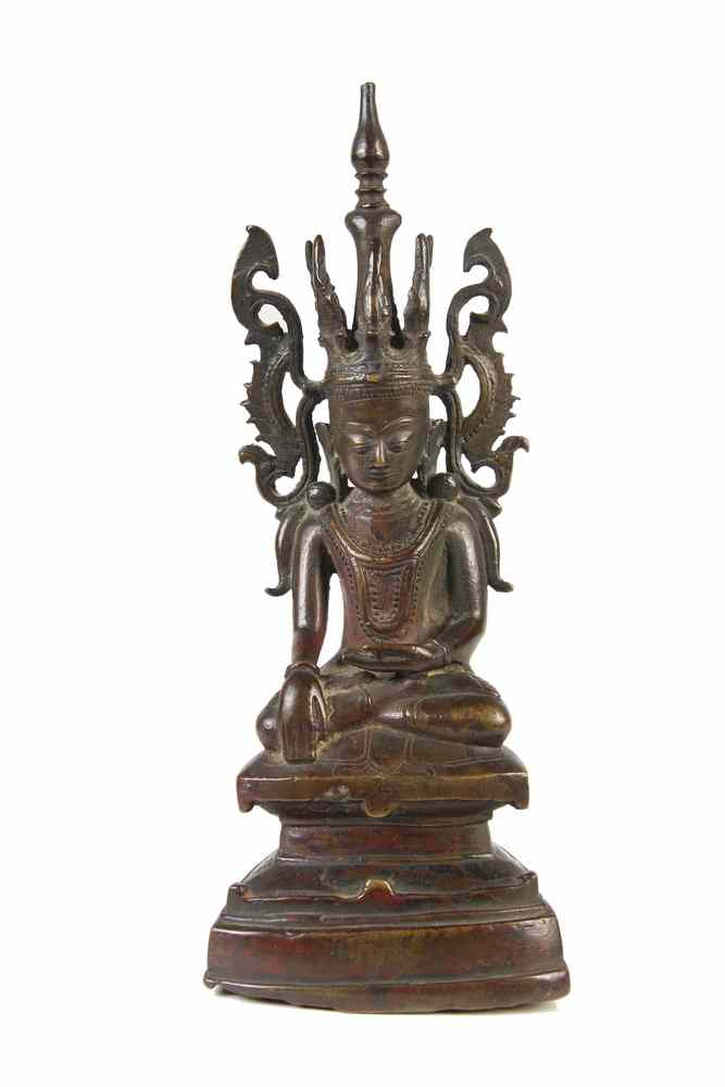 Appraisal: BURMESE BRONZE - th c Shan Burmese Bronze Figure of