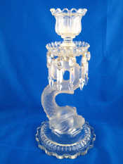 Appraisal: A Baccarat glass ornament formed as a matt finish dolphin