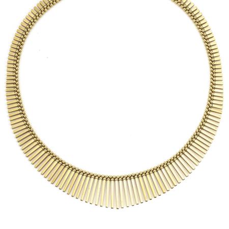 Appraisal: Gold Fringe Necklace Estimate -