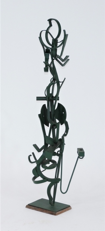 Appraisal: AMERICAN MODERNIST FOUND OBJECT KINETIC SCULPTURE United States th CenturyConstructed